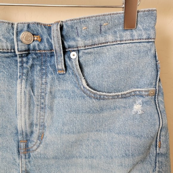 Madewell The Perfect Jean Short Distressed Denim Shorts - Picture 5 of 16